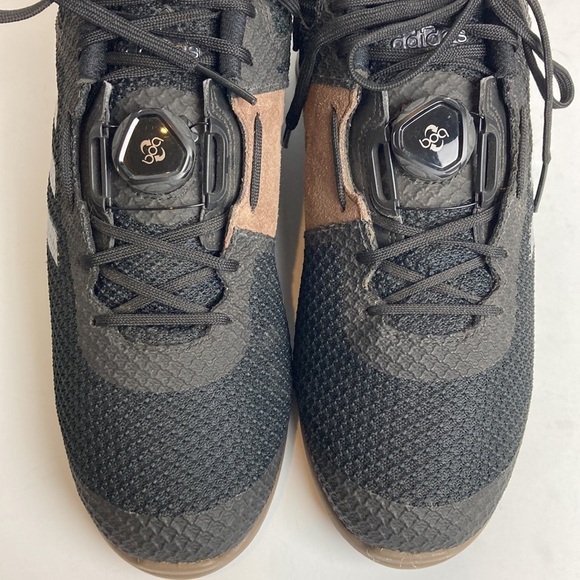 adidas Leistung 16 II BOA Weightlifting Shoes Sz 11 Black Suede Gym CrossFit - Picture 8 of 16